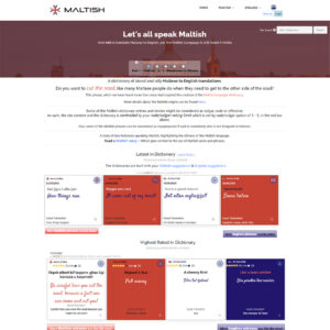 MaltishLangauge Desktop Design
